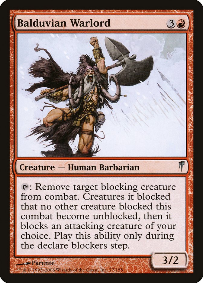 Balduvian Warlord [Coldsnap] Magic: The Gathering