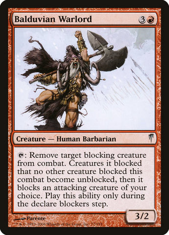 Balduvian Warlord [Coldsnap] Magic: The Gathering