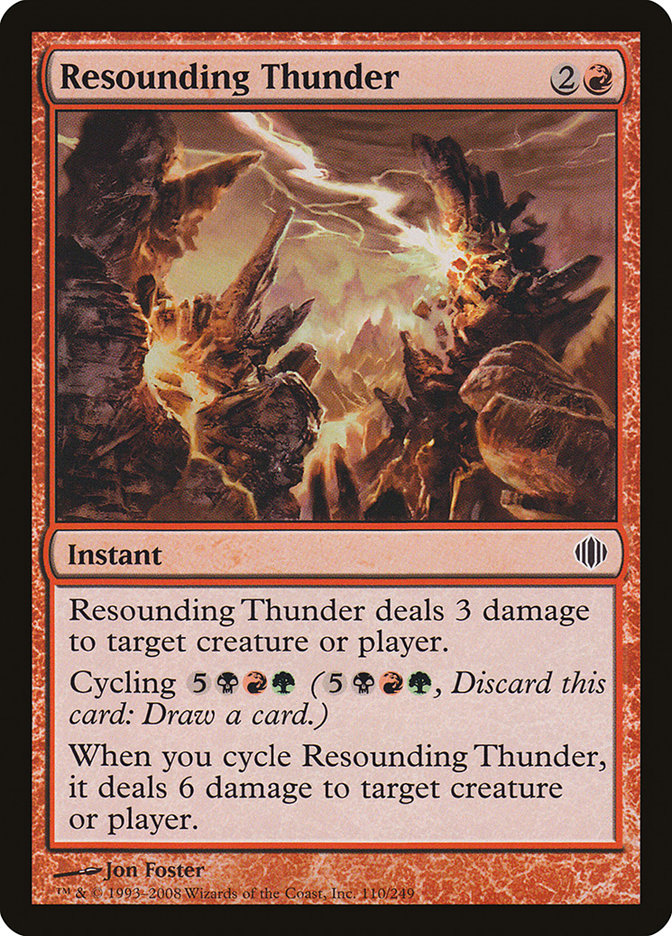 Resounding Thunder [Shards of Alara] Magic: The Gathering