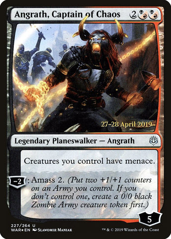 Angrath, Captain of Chaos [War of the Spark Prerelease Promos] Magic: The Gathering