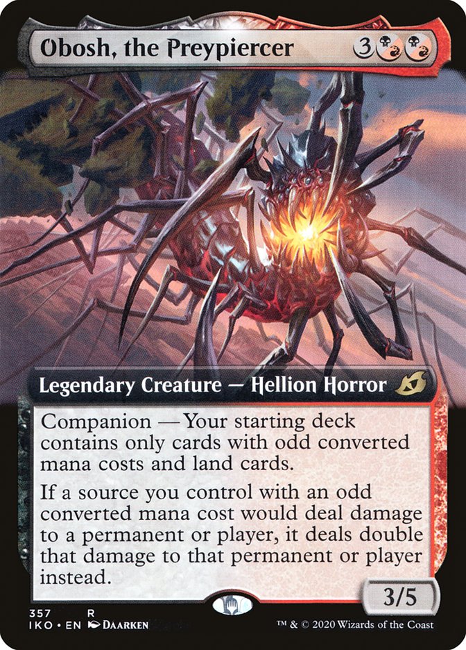 Obosh, the Preypiercer (Extended Art) [Ikoria: Lair of Behemoths] Magic: The Gathering