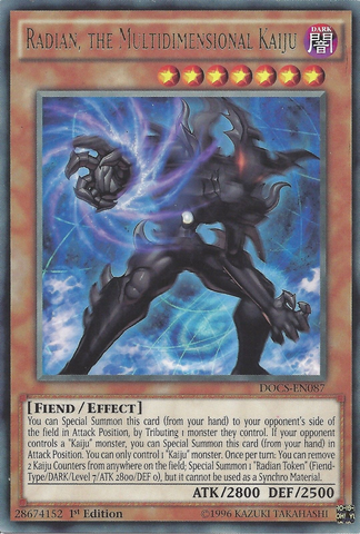 Radian, the Multidimensional Kaiju [DOCS-EN087] Rare Yu-Gi-Oh!