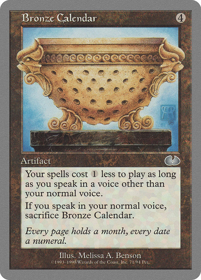 Bronze Calendar [Unglued] Magic: The Gathering