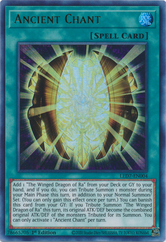 Ancient Chant [LED7-EN004] Ultra Rare Yu-Gi-Oh!
