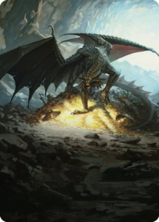 Ancient Copper Dragon Art Card (04) [Commander Legends: Battle for Baldur's Gate Art Series] Magic: The Gathering