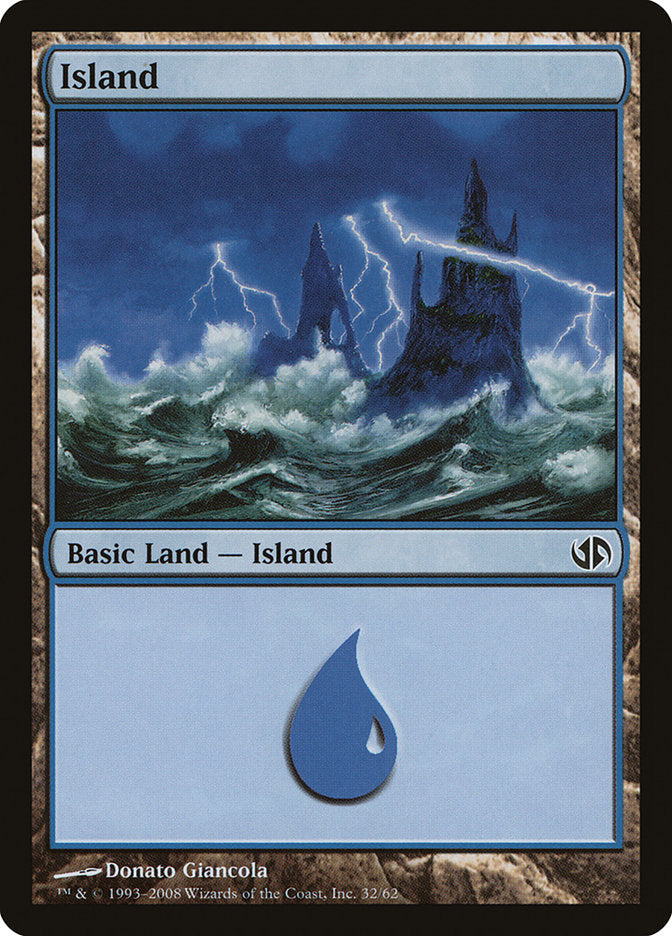 Island (32) [Duel Decks: Jace vs. Chandra] Magic: The Gathering