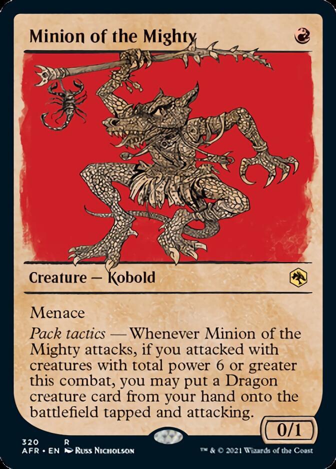 Minion of the Mighty (Showcase) [Dungeons & Dragons: Adventures in the Forgotten Realms] Magic: The Gathering