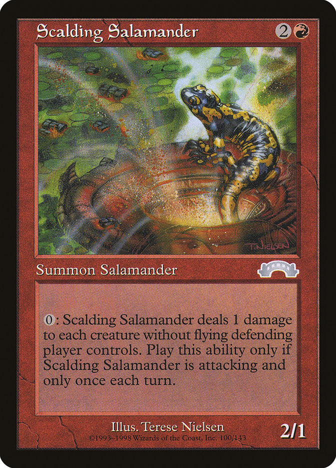 Scalding Salamander [Exodus] Magic: The Gathering