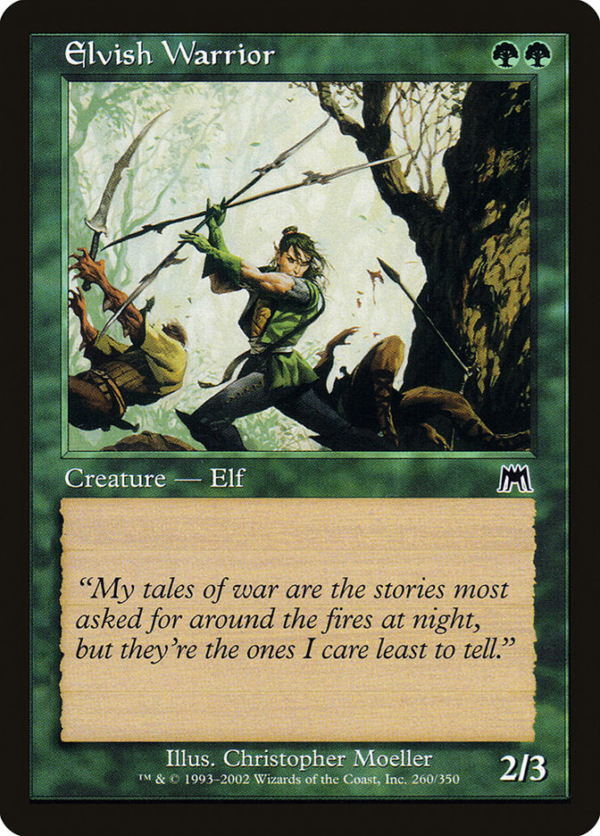 Elvish Warrior [Onslaught] Magic: The Gathering