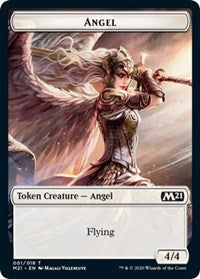 Angel // Weird Double-Sided Token [Core Set 2021 Tokens] Magic: The Gathering