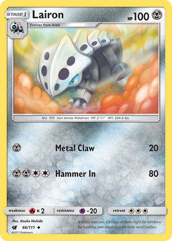 Lairon (66/111) [Sun & Moon: Crimson Invasion] Pokémon