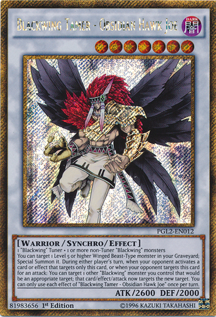 Blackwing Tamer - Obsidian Hawk Joe [PGL2-EN012] Gold Secret Rare Yu-Gi-Oh!