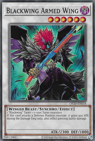 Blackwing Armed Wing [OP20-EN018] Common Yu-Gi-Oh!