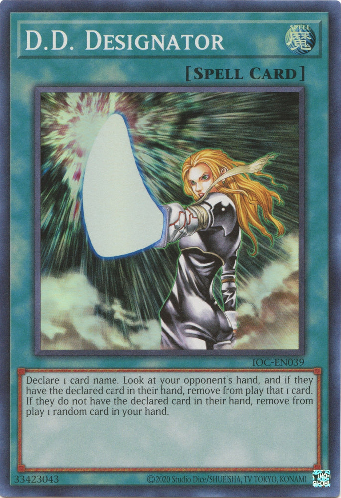 D.D. Designator (25th Anniversary) [IOC-EN039] Super Rare Yu-Gi-Oh!