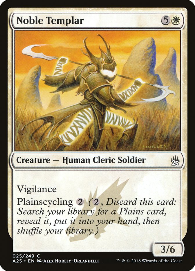 Noble Templar [Masters 25] Magic: The Gathering