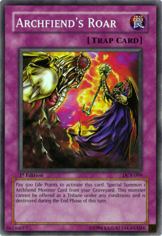 Archfiend's Roar [DCR-099] Common Yu-Gi-Oh!