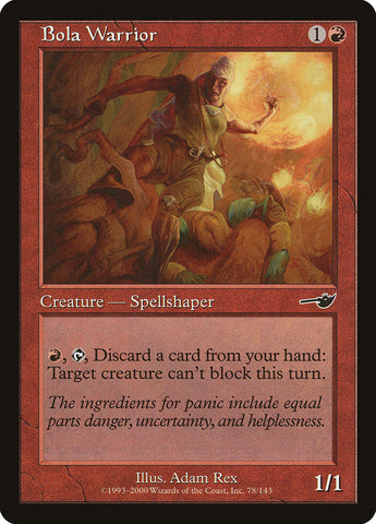 Bola Warrior [Nemesis] Magic: The Gathering