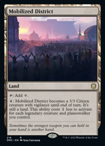 Mobilized District [Dominaria United Commander] Magic: The Gathering