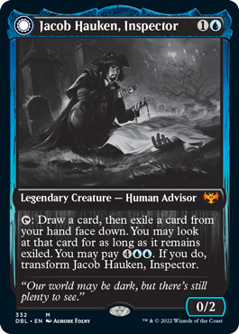 Jacob Hauken, Inspector // Hauken's Insight [Innistrad: Double Feature] Magic: The Gathering