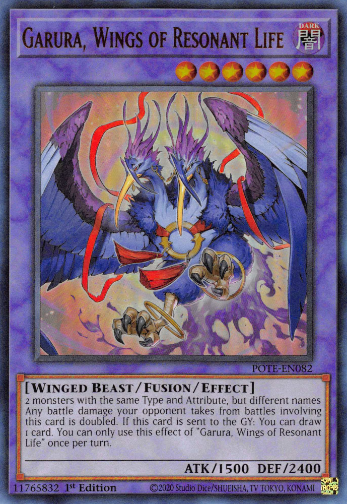 Garura, Wings of Resonant Life [POTE-EN082] Ultra Rare Yu-Gi-Oh!