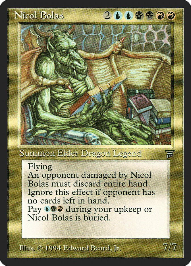 Nicol Bolas [Legends] Magic: The Gathering