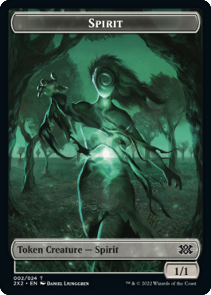 Cat Dragon // Spirit (002) Double-Sided Token [Double Masters 2022 Tokens] Magic: The Gathering