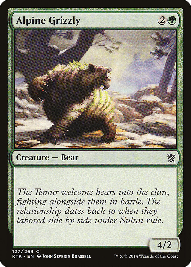 Alpine Grizzly [Khans of Tarkir] Magic: The Gathering