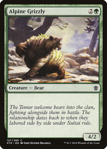 Alpine Grizzly [Khans of Tarkir] Magic: The Gathering
