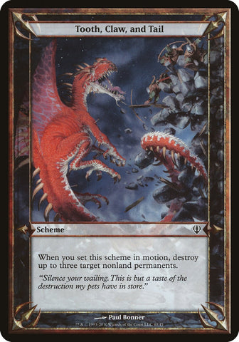 Tooth, Claw, and Tail (Schemes) [Archenemy Schemes] Magic: The Gathering