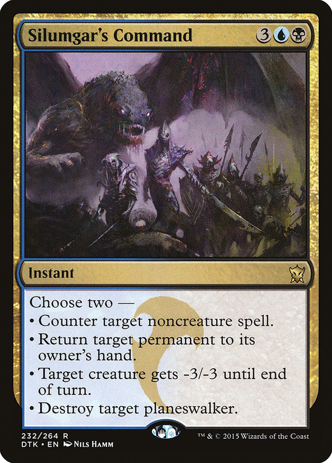 Silumgar's Command [Dragons of Tarkir] Magic: The Gathering