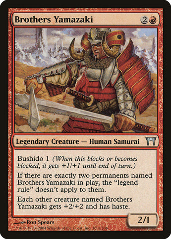 Brothers Yamazaki (160a/306) [Champions of Kamigawa] Magic: The Gathering