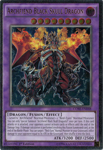 Archfiend Black Skull Dragon [CORE-EN048] Ultimate Rare Yu-Gi-Oh!
