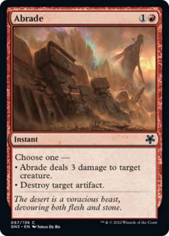 Abrade [Game Night: Free-for-All] Magic: The Gathering