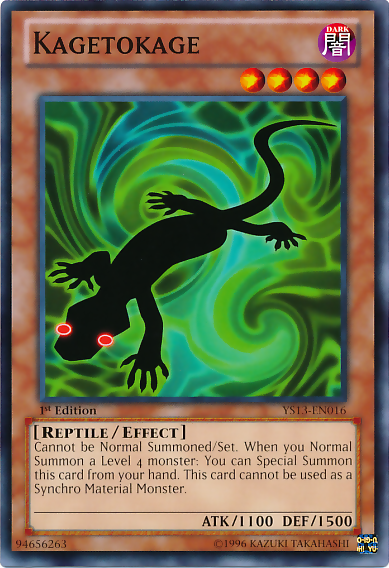 Kagetokage [YS13-EN016] Common Yu-Gi-Oh!