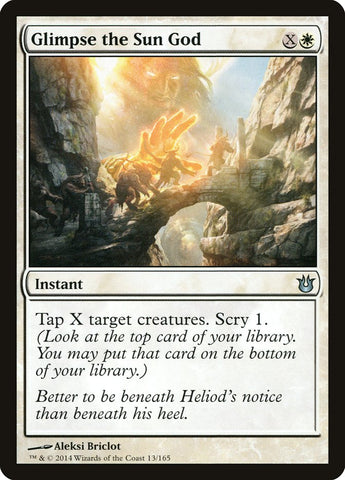 Glimpse the Sun God [Born of the Gods] Magic: The Gathering