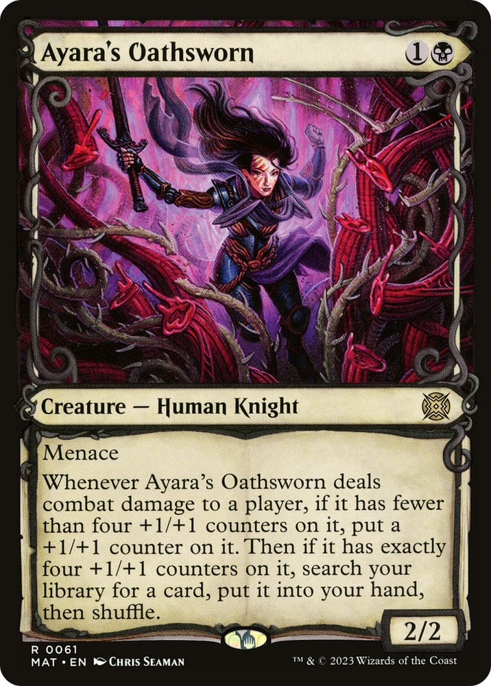 Ayara's Oathsworn (Showcase) [March of the Machine: The Aftermath] Magic: The Gathering