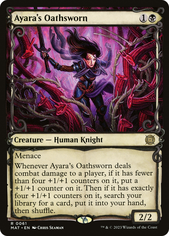 Ayara's Oathsworn (Showcase) [March of the Machine: The Aftermath] Magic: The Gathering