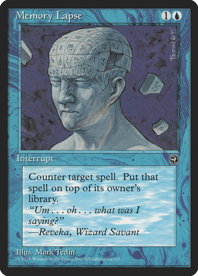 Memory Lapse (Reveka Flavor Text) [Homelands] Magic: The Gathering