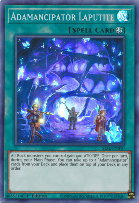 Adamancipator Laputite [SESL-EN010] Super Rare Yu-Gi-Oh!