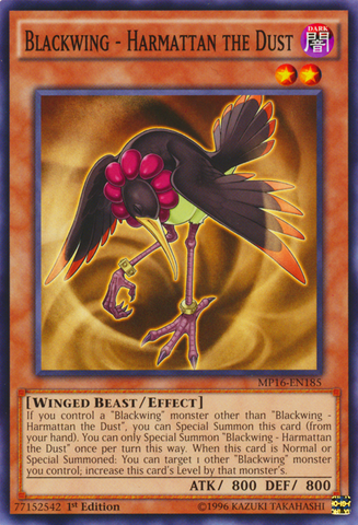 Blackwing - Harmattan the Dust [MP16-EN185] Common Yu-Gi-Oh!