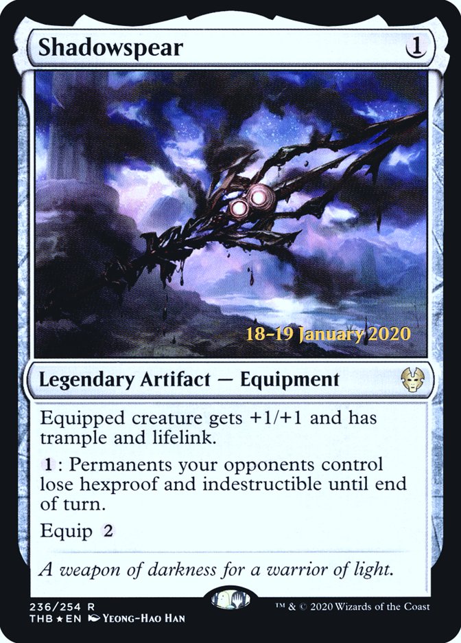 Shadowspear [Theros Beyond Death Prerelease Promos] Magic: The Gathering