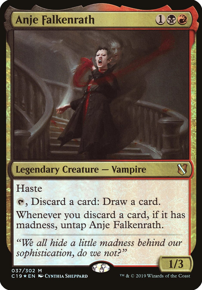 Anje Falkenrath (Oversized) [Commander 2019 Oversized] Magic: The Gathering