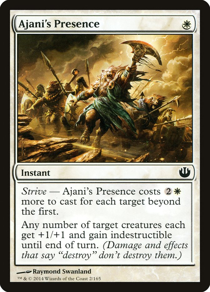 Ajani's Presence [Journey into Nyx] Magic: The Gathering