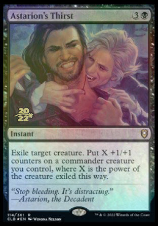 Astarion's Thirst [Commander Legends: Battle for Baldur's Gate Prerelease Promos] Magic: The Gathering