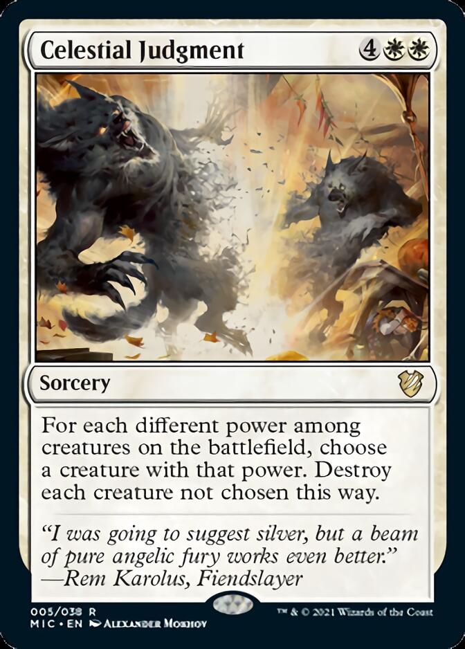 Celestial Judgment [Innistrad: Midnight Hunt Commander] Magic: The Gathering