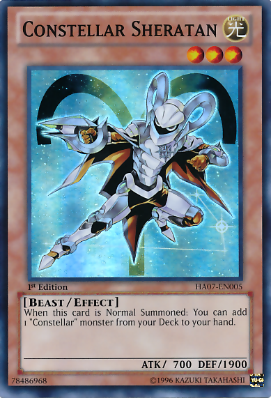 yugioh constellar cards Constellar Sheratan [HA07-EN005] Super Rare