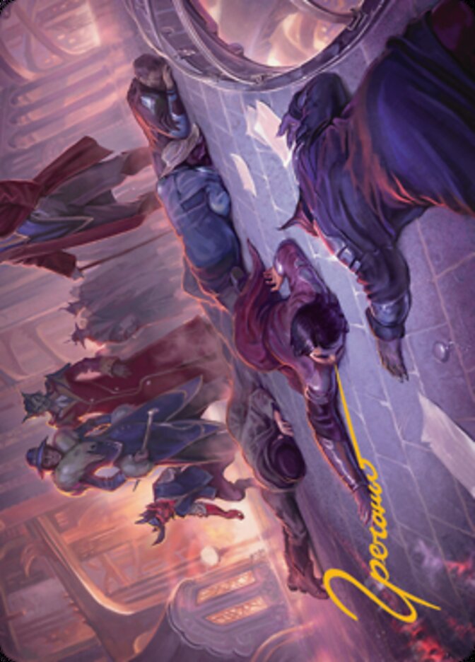 Make an Example Art Card (Gold-Stamped Signature) [Streets of New Capenna Art Series] Magic: The Gathering