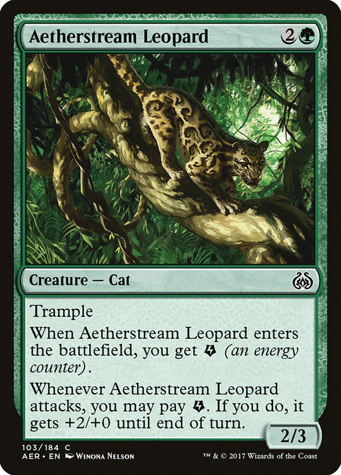 Aetherstream Leopard [Aether Revolt] Magic: The Gathering