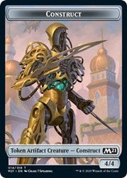 Construct // Zombie Double-Sided Token [Core Set 2021 Tokens] Magic: The Gathering