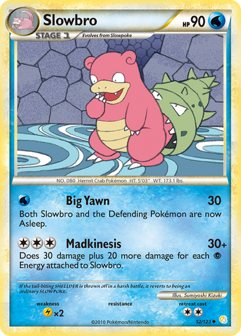 Slowbro (52/123) [HeartGold & SoulSilver: Base Set] Pokémon